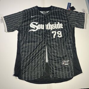 NWT Nike MLB Men’s 44 White Sox Southside Jersey Abreu #79 S City Connect Black